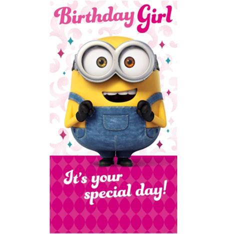 Birthday Girl Minions Birthday Card £2.45